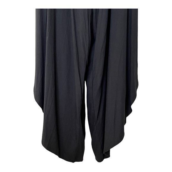 FARM Rio Wide Leg Ruched Chest Cut Out Front Jumpsuit Playsuit Black XS - Picture 5 of 15